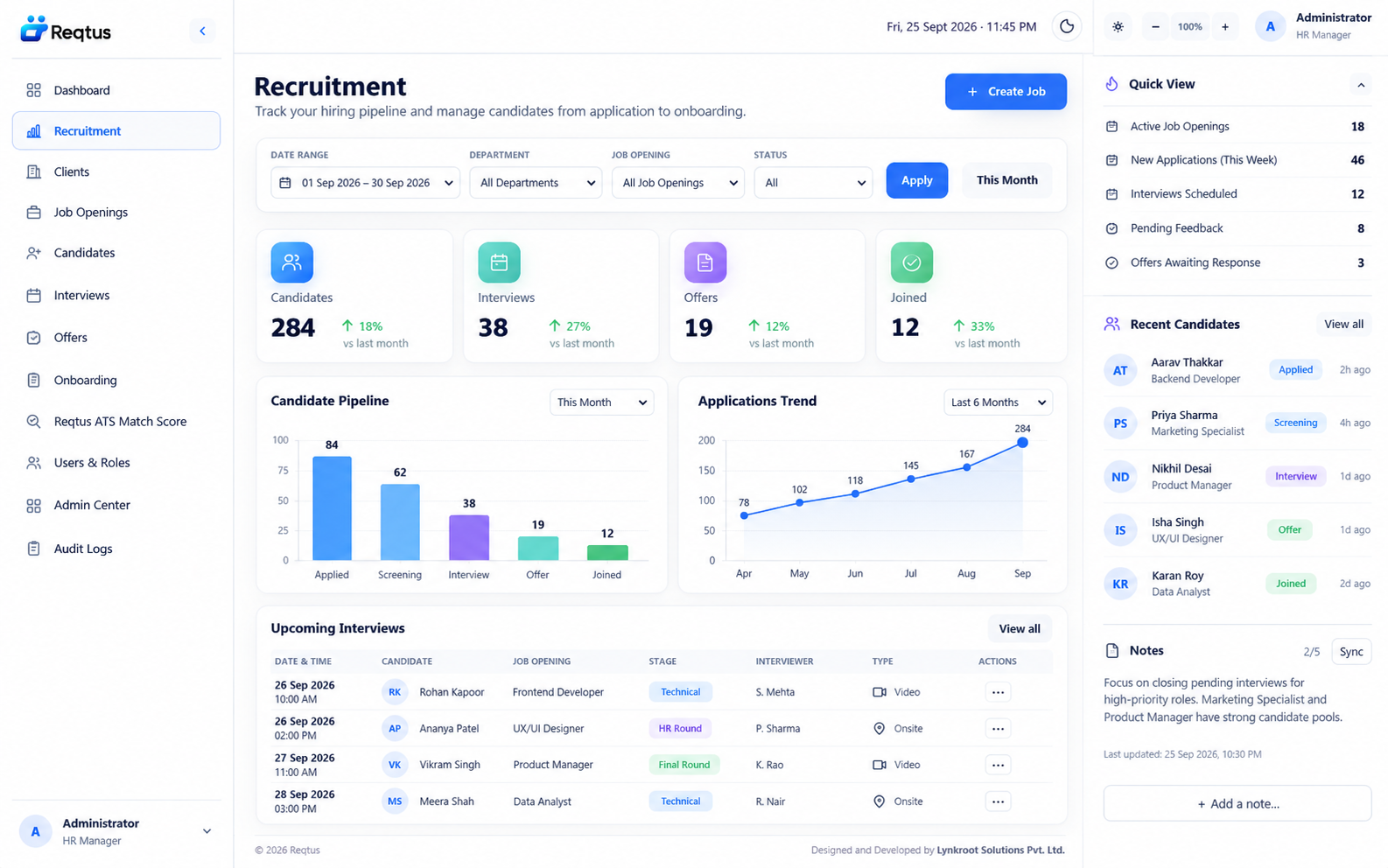 Reqtus service discussion illustrative product preview